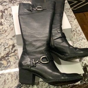 Born Evie Boots Horsebit Distressed Riding Western boots Black